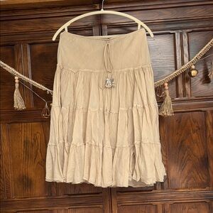 Tan Peasant Skirt from Express